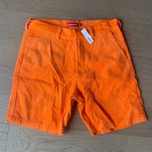 Supreme corduroy shorts- orange
